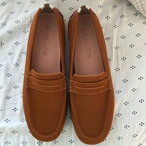 Rothy’s “The Driver” in Amber size 12.5